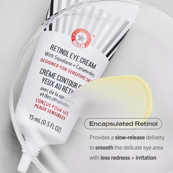 First Aid Beauty Retinol Eye Cream Squalane Ceramides - Picture 3 of 7
